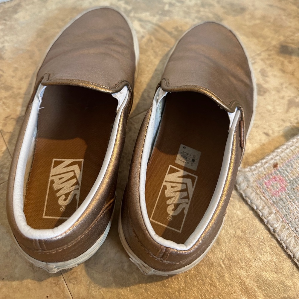 Gently worn gold vans